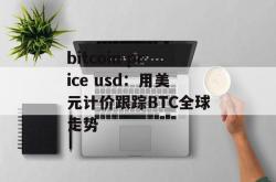 bitcoin price usd：用美元计价跟踪BTC全球走势